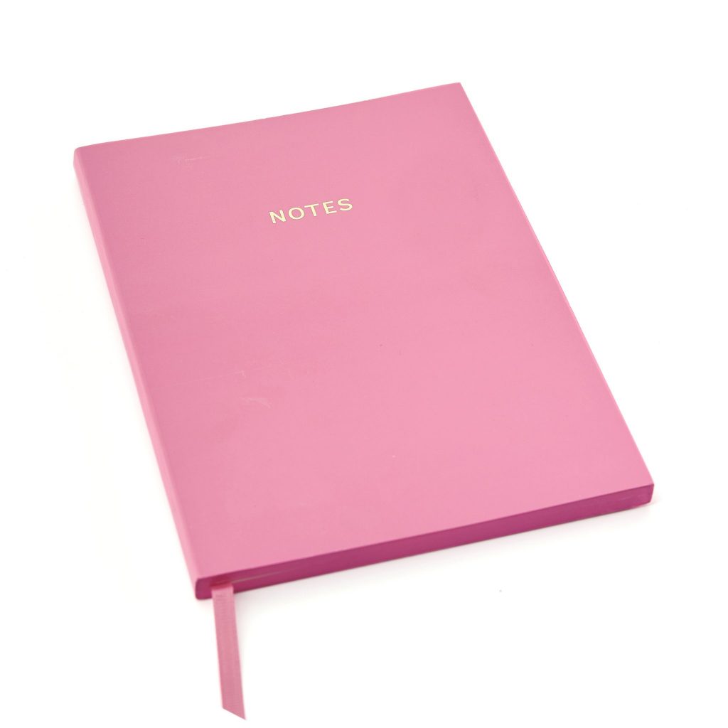 Colourblock A5 Notebook - Candy Pink