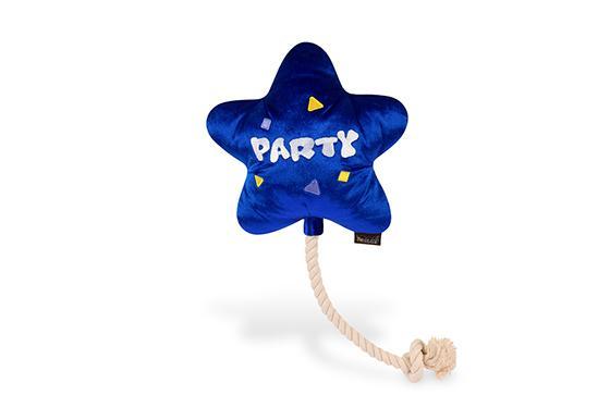 Party Time Best Day Ever Balloon Plush Dog Toy