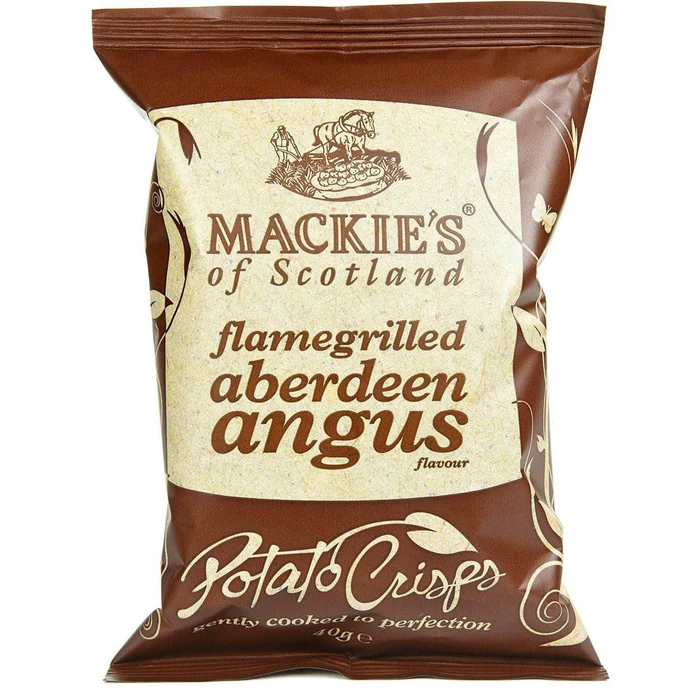 Mackie's Flame Grilled Aberdeen Angus Potato Crisps 40g